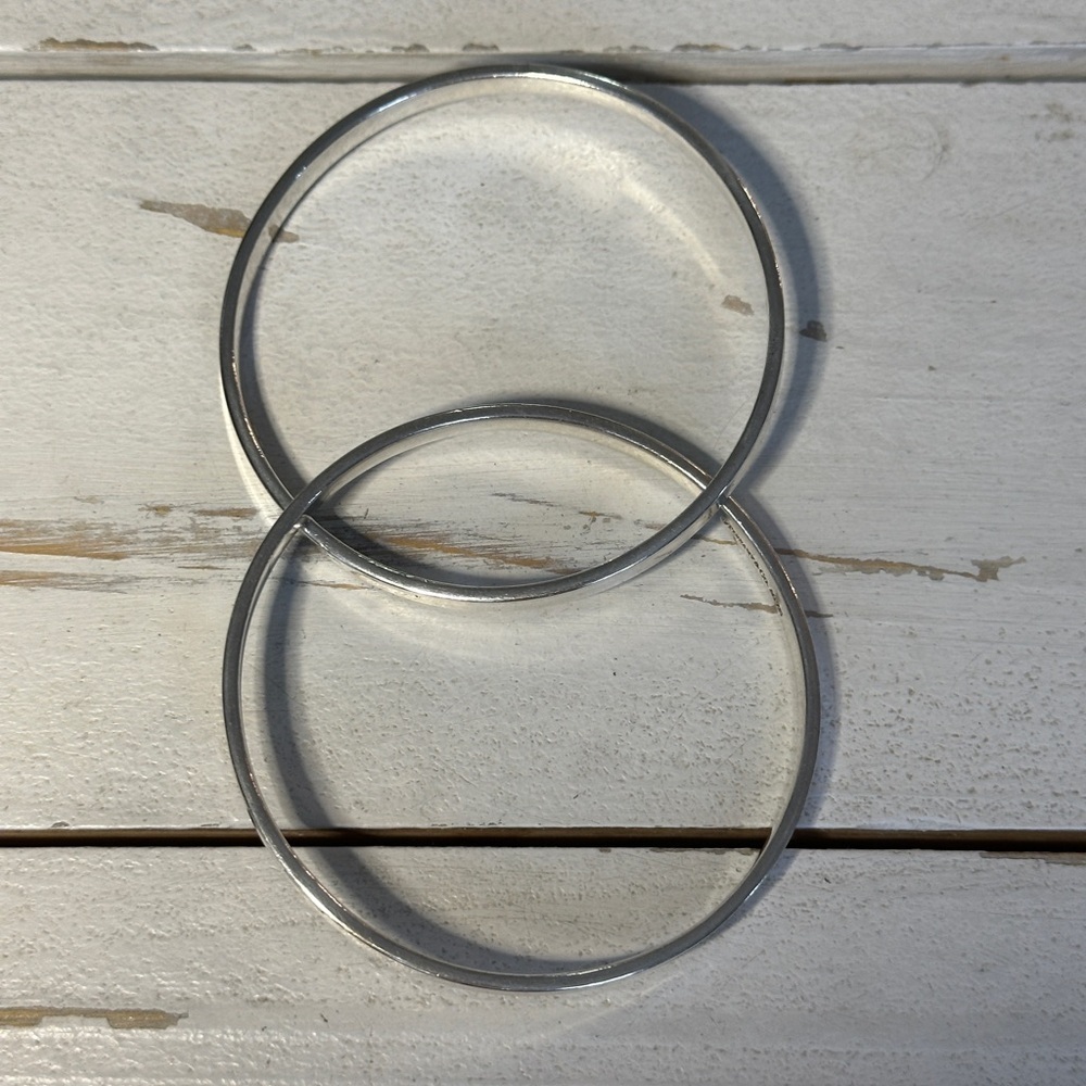 Tiffany & Co. Sterling Silver 1837 Interlocking Circles Bangles - Picture 5 of 7